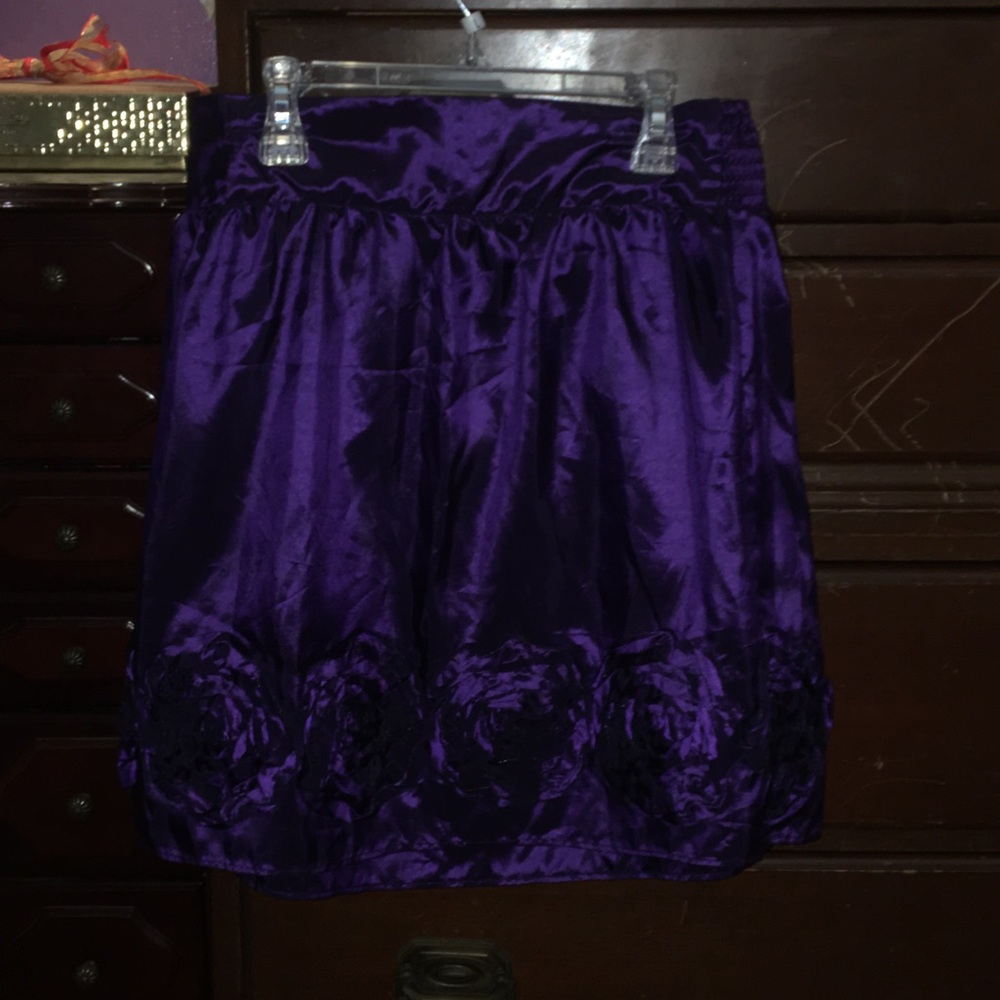 Purple flower skirt